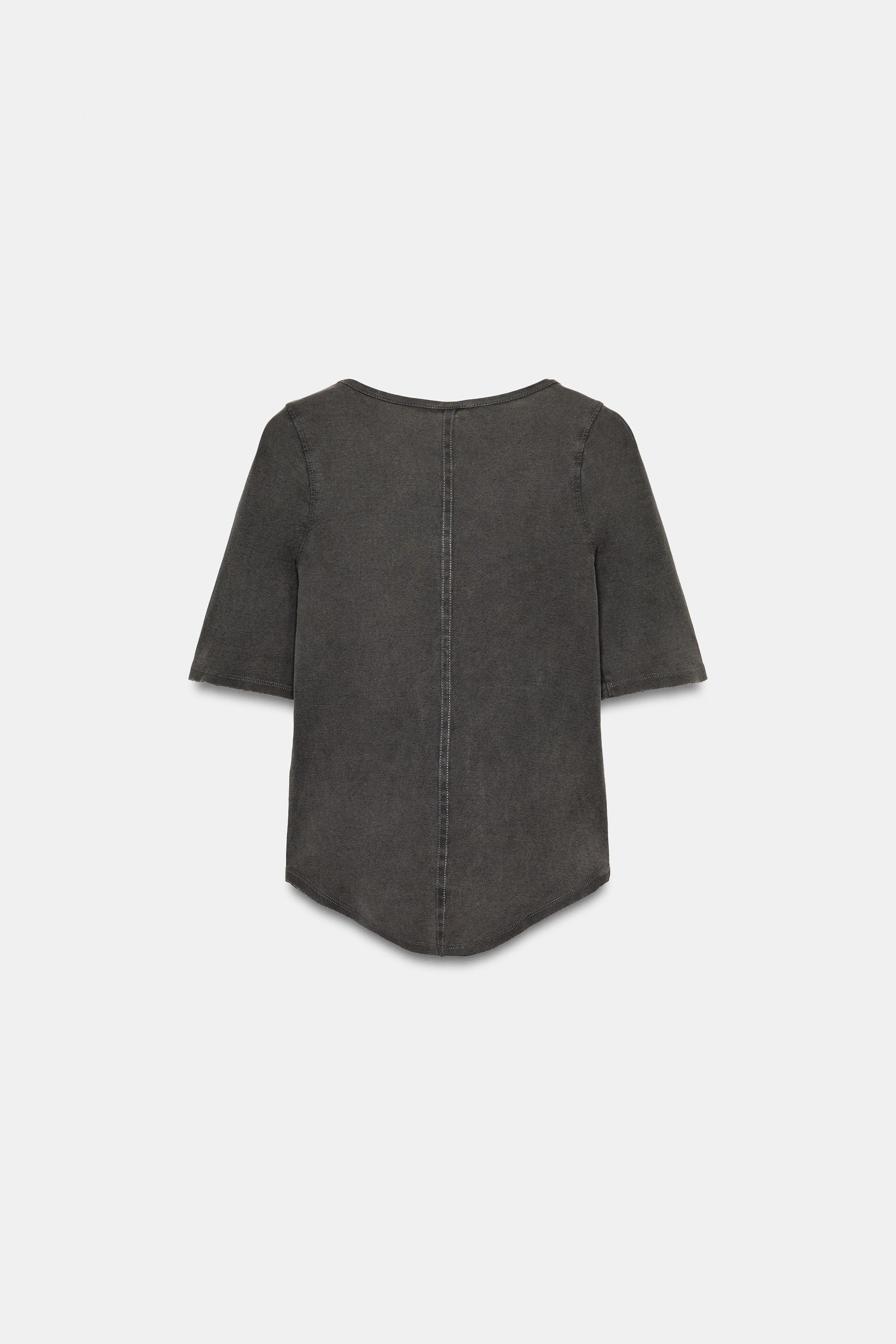 T-SHIRT EFFET DÉLAVÉ